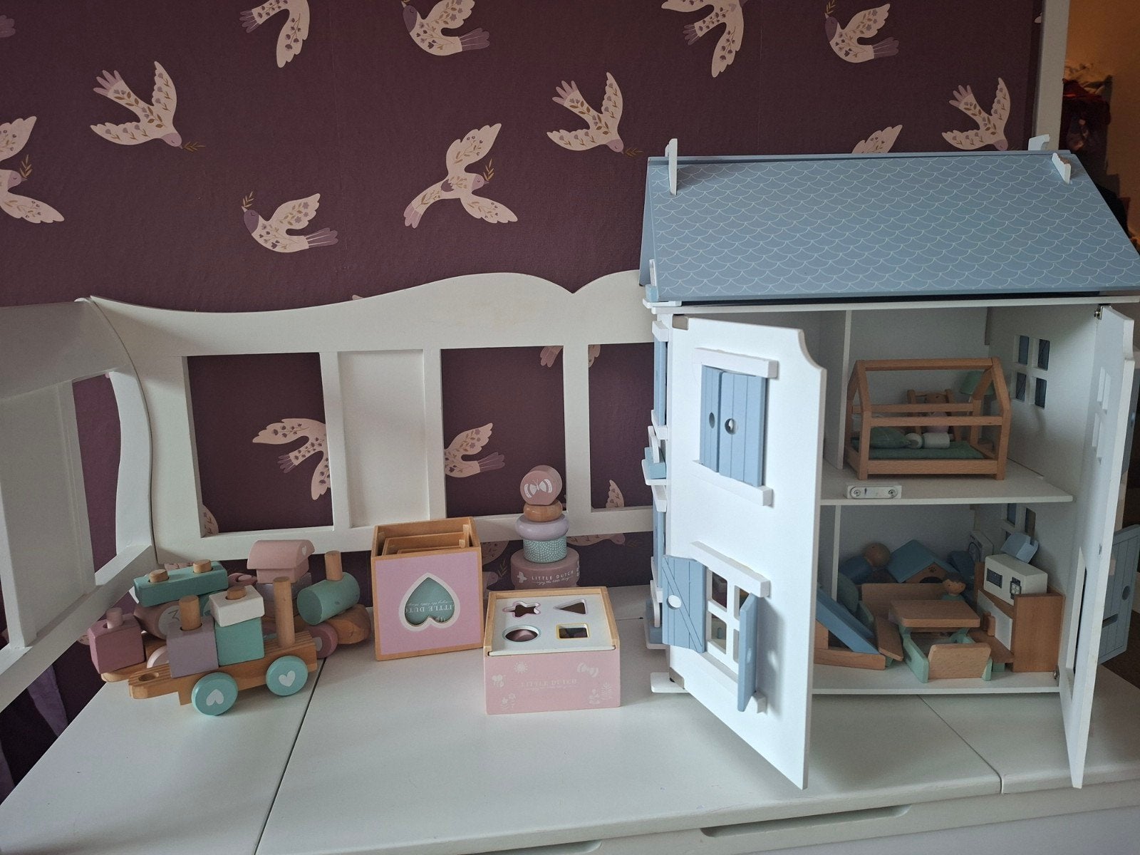 meisjes little dutch speelgoed houten, Ophalen, Gebruikt, Poppenhuis