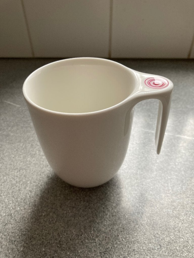 VIVO grote mok met rode duimdruk Flow, Huis en Inrichting, Keuken | Servies, Villeroy & Boch, Nieuw, Ophalen of Verzenden, Modern