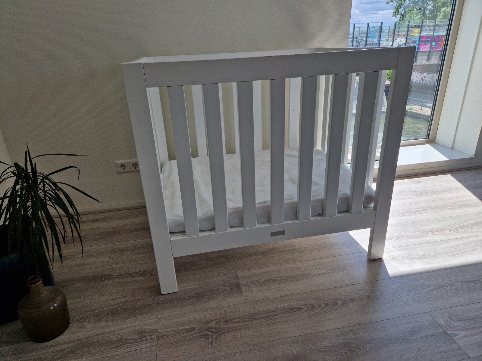 Bopita box wit inclusief matras, Kinderen en Baby's, Boxen, Ophalen, Gebruikt, Vierkant, In hoogte verstelbaar