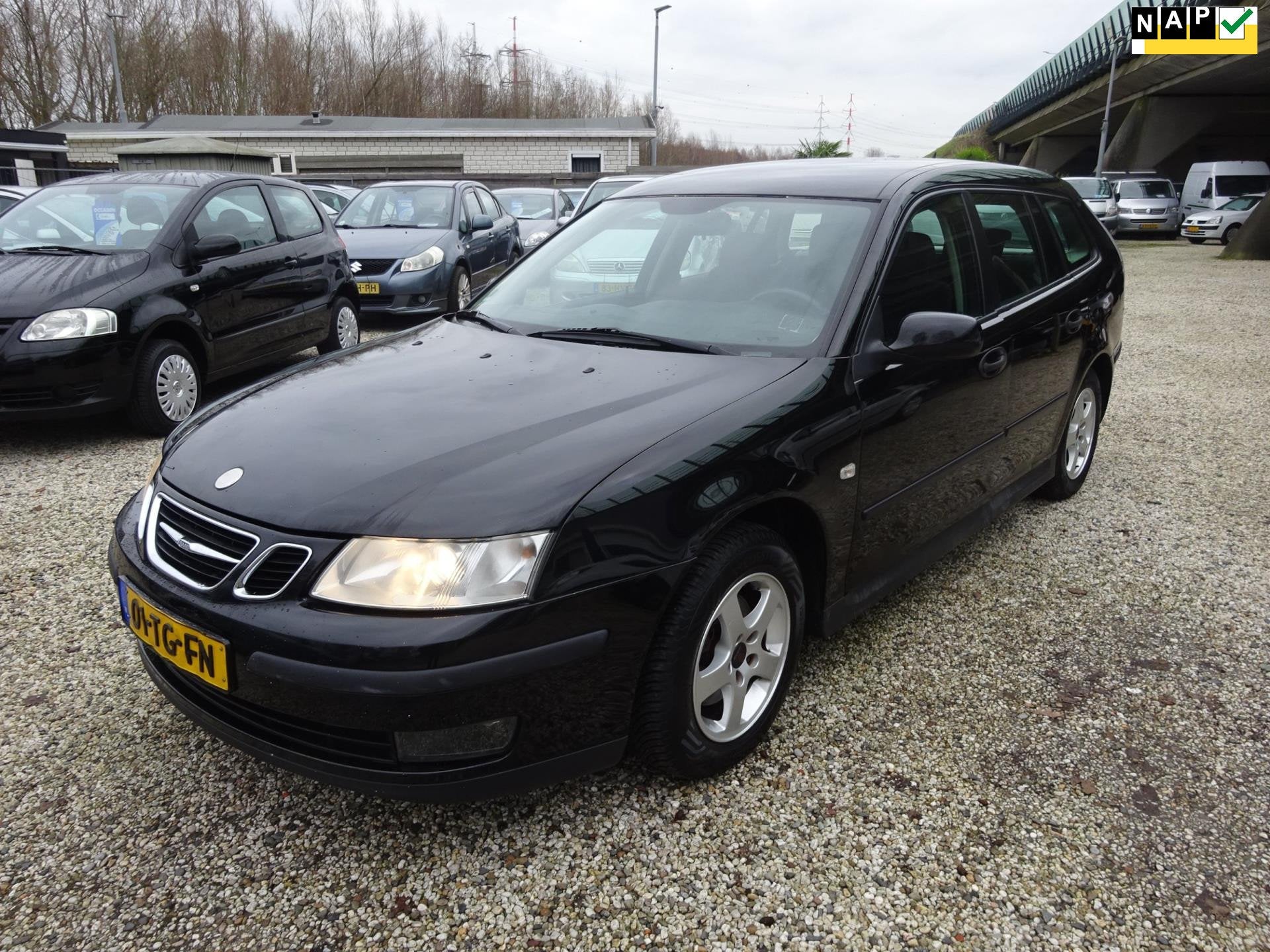 Saab 9-3 Sport Estate 1.8 Linear Business Climate en Cruise, Auto's, Stof, Gebruikt, 4 cilinders, 1796 cc