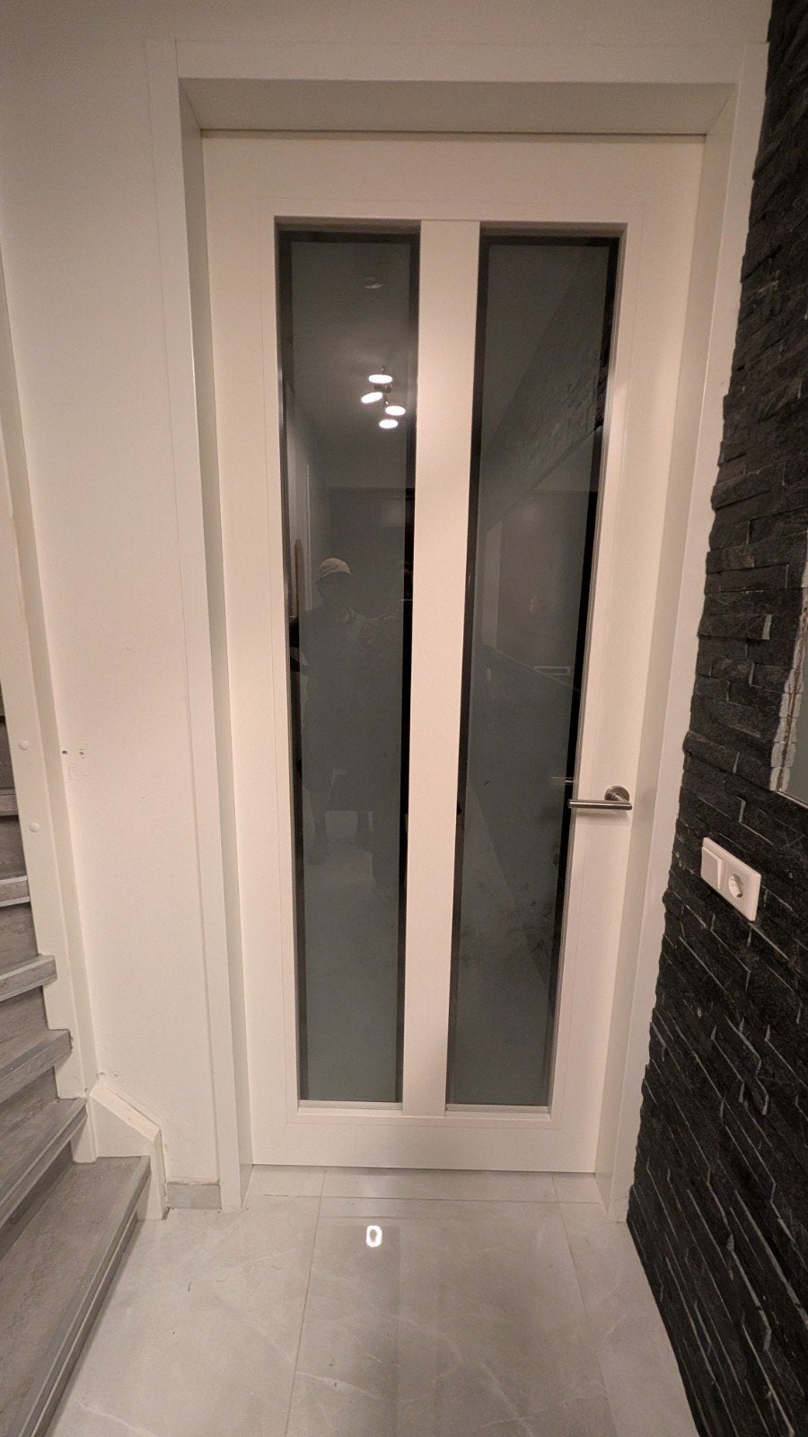 Svedex opdekdeur met glas - Zo goed als nieuw, 80 tot 100 cm, 215 cm of meer, Binnendeur, Ophalen of Verzenden