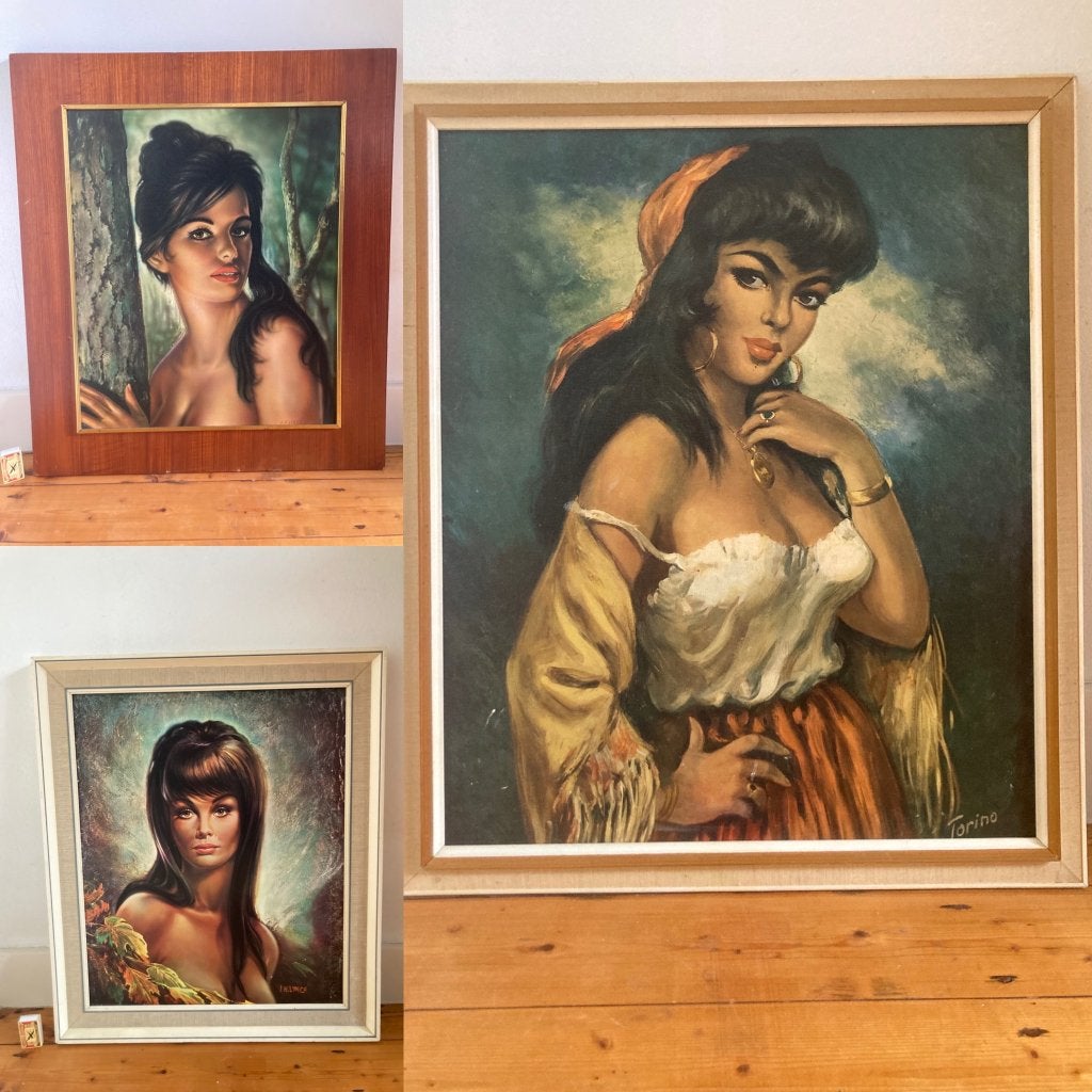 4 stuks Carmen Torino Tina J.H. Lynch grote XL schilderijen, Ophalen of Verzenden, Huis en Inrichting