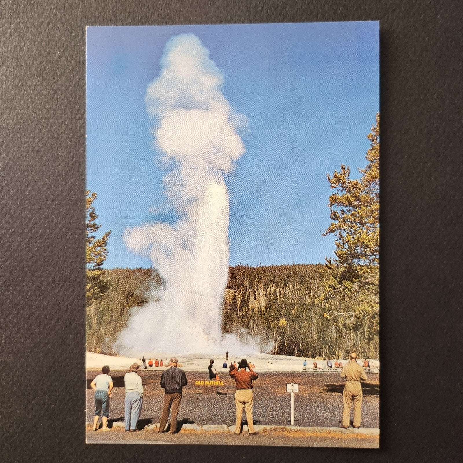 Ansichtkaart Old Faithful Geyser Yellowstone National Park, Verzamelen, Verzenden, 1960 tot 1980, Ongelopen, Buiten Europa