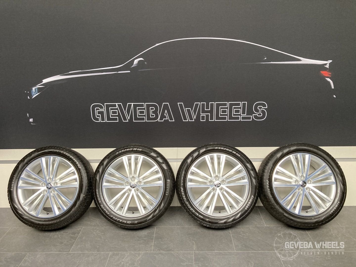19” originele Skoda Kodiaq velgen + Pirelli banden 5x112 565, 19 inch, Gebruikt, -, -