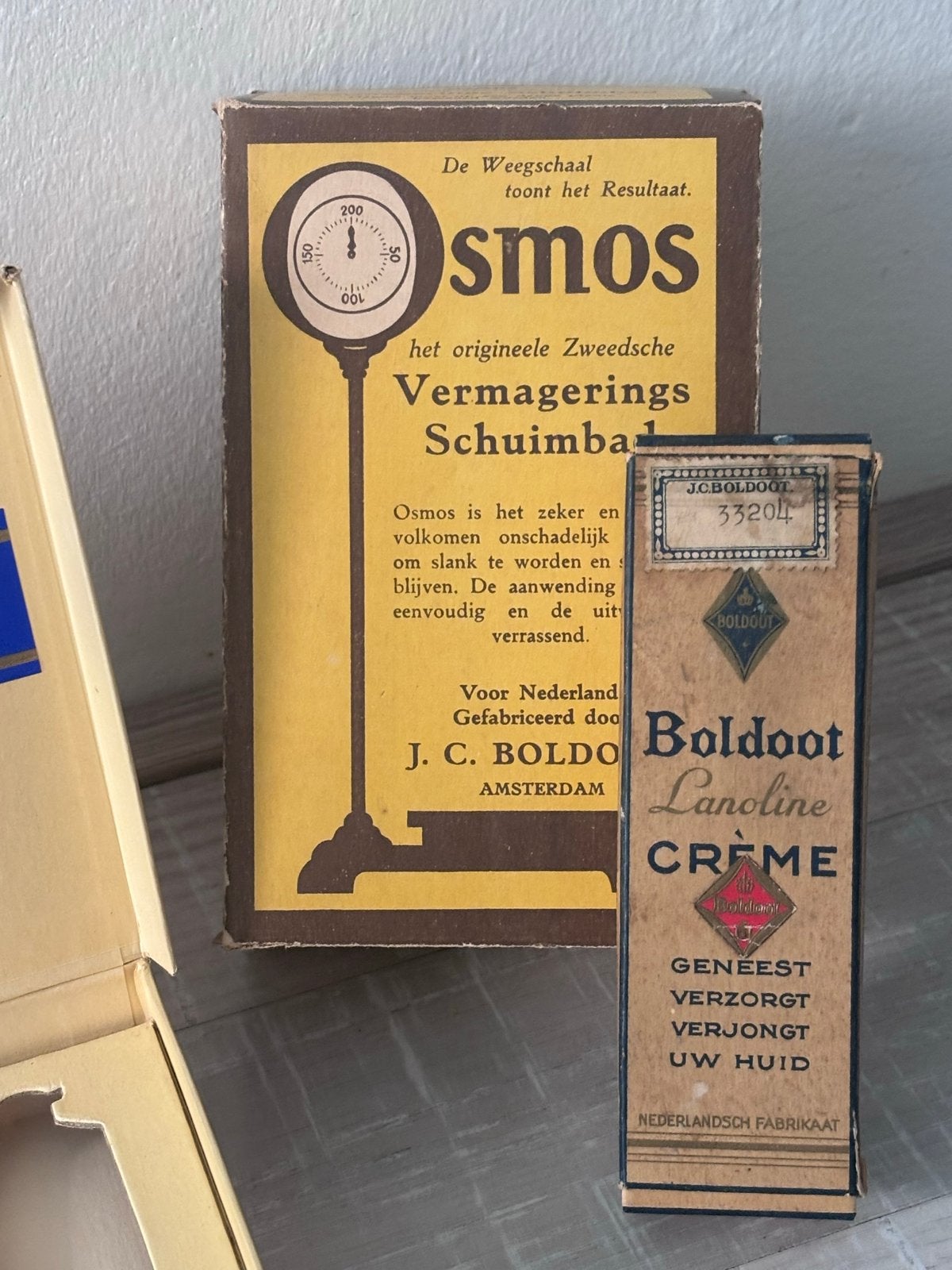 Grote collectie Boldoot en Osmo's vintage cosmetica, Ophalen of Verzenden