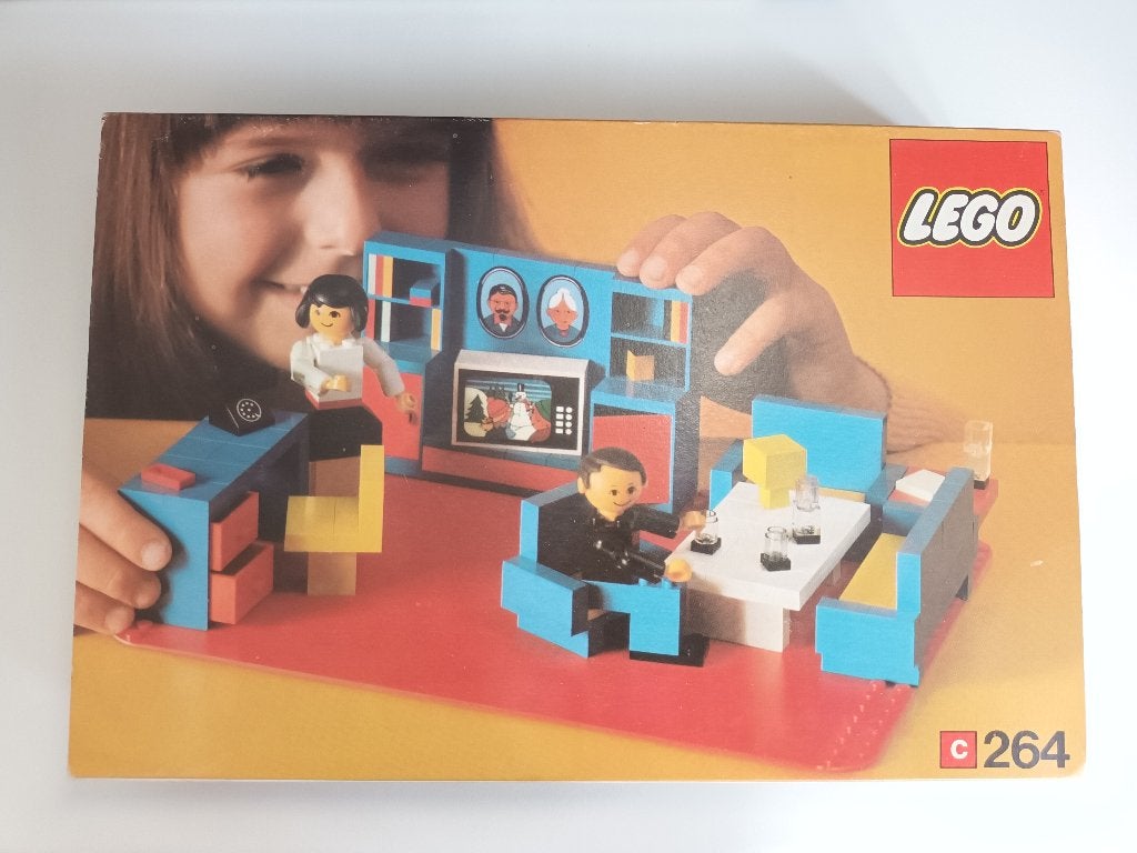 Vintage Lego 264 doos compleet met inhoud en instructie Sten, Compleet, Lego, Ophalen of Verzenden, Zo goed als nieuw