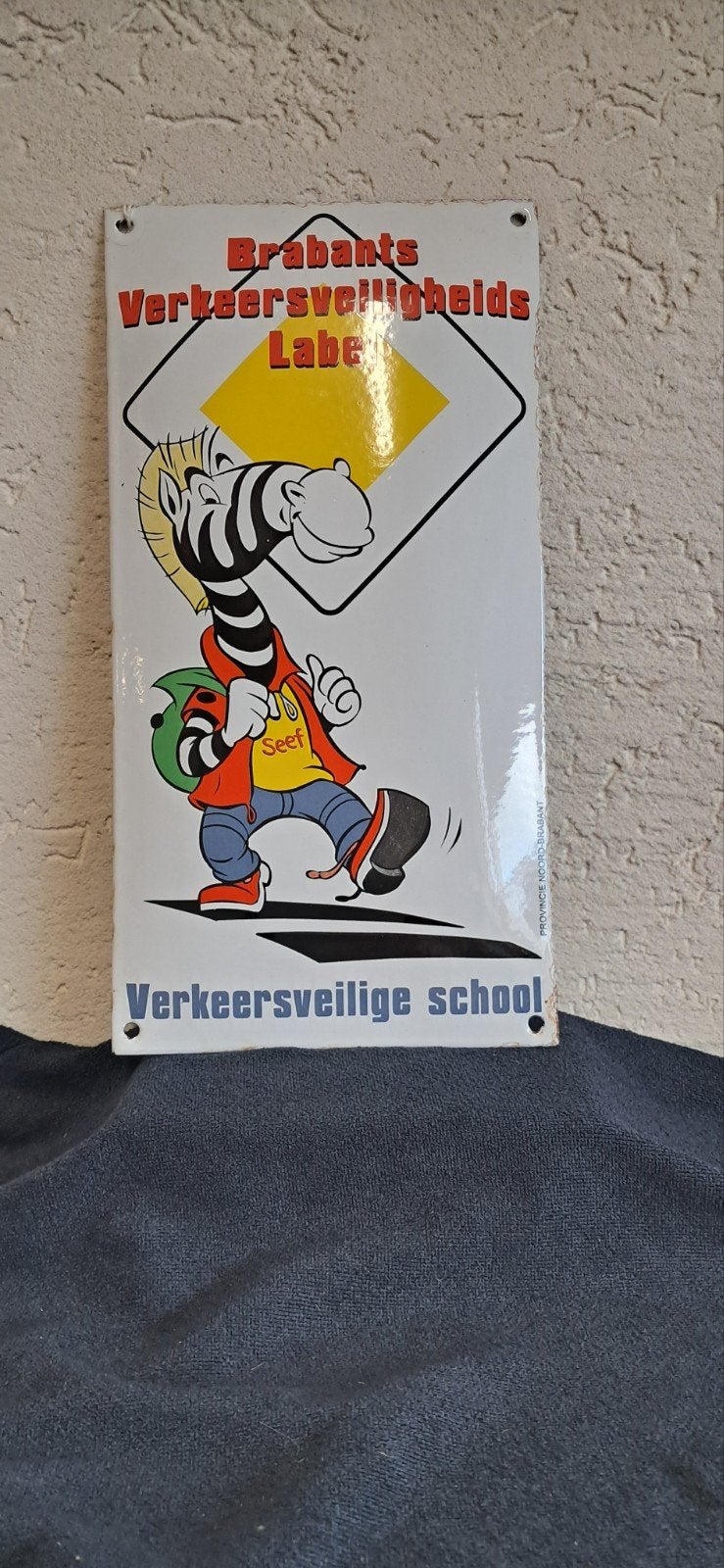 emaille bordje, Ophalen of Verzenden, Gebruikt, Reclamebord