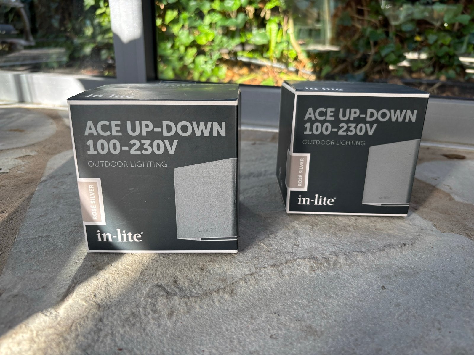 In-lite ACE UP-DOWN 100-230V ROSE SILVER, Minder dan 50 watt, Wandlamp, Ophalen of Verzenden, Netvoeding
