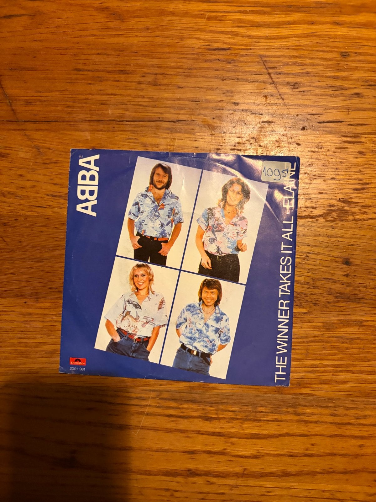 ABBA - The Winner Takes It All / Elaine (Single), Cd's en Dvd's, Vinyl Singles, Gebruikt, Originele persing, 7 inch, Ophalen of Verzenden