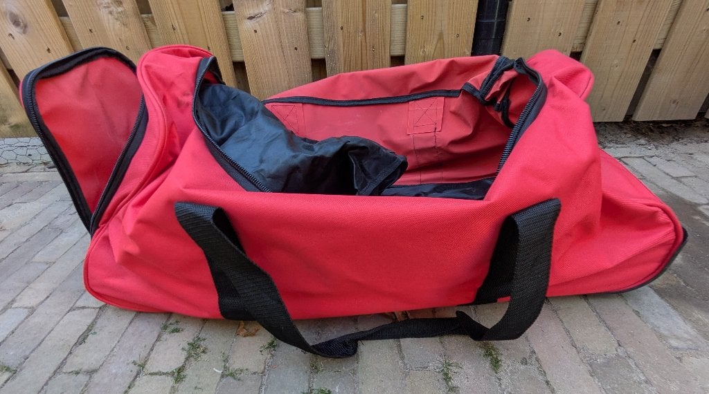 Buitenspeeltas, Ophalen, Gebruikt