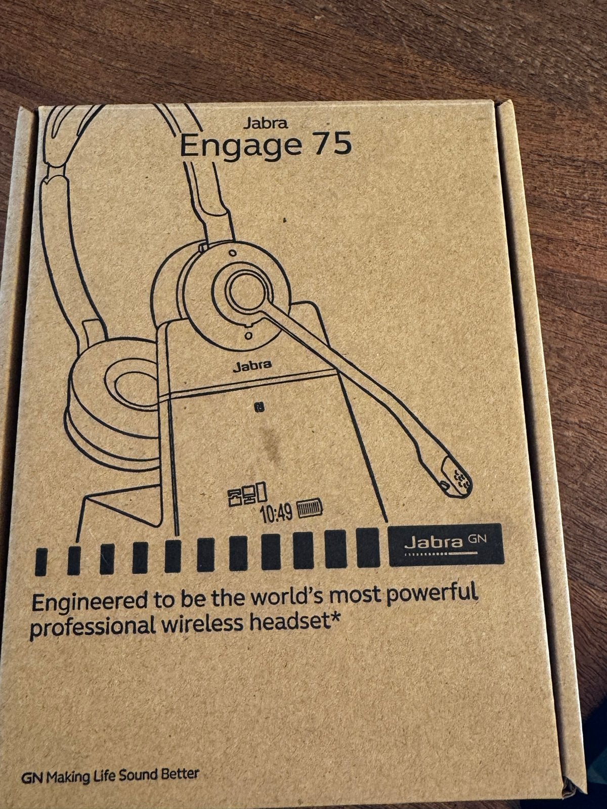Jabra Engage 75 Stereo Headset met Basisstation, Ophalen, Zo goed als nieuw, Over-ear, Jabra