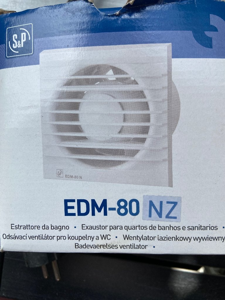 EDM-80 Badkamer / toilet ventilator, Ophalen, Nieuw, Ventilator