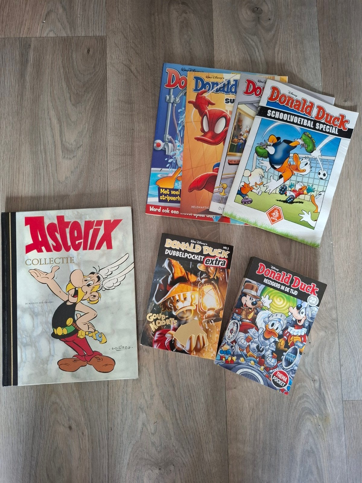 Dubbelpockets donald duck, asterix, losse donald ducks, Meerdere comics, Ophalen, Zo goed als nieuw, Europa