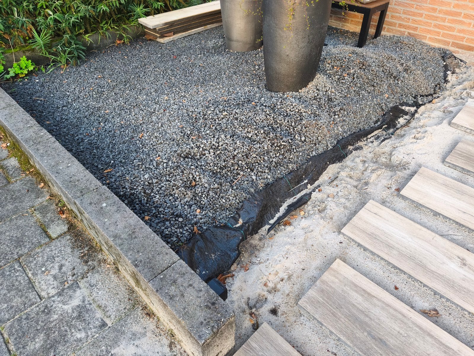 Basalt split 8-16 (1,5/2 kuub), Tuin en Terras, Ophalen, Antraciet, Basalt, Split