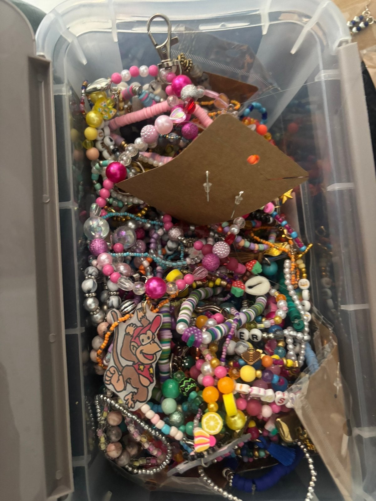 Grote collectie zelfgemaakte sieraden en accessoires, Ophalen, Gebruikt, Bedel