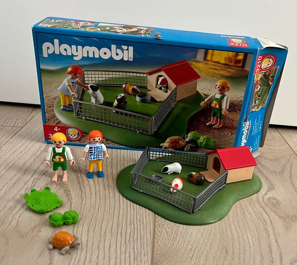 Playmobil 3210 Dierenverblijf met cavia's en schildpad, Ophalen of Verzenden, Gebruikt, Complete set