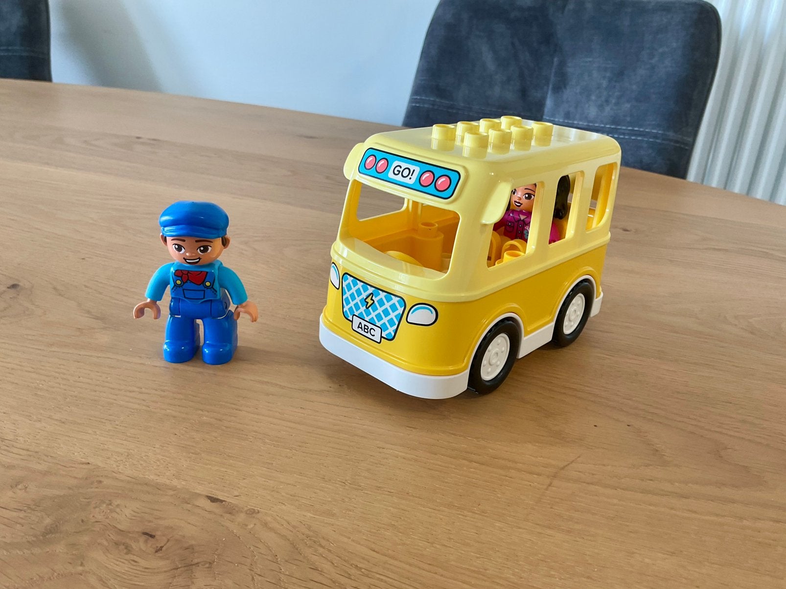 Duplo : Bus met chauffeur en passagier, Ophalen, Zo goed als nieuw, Duplo