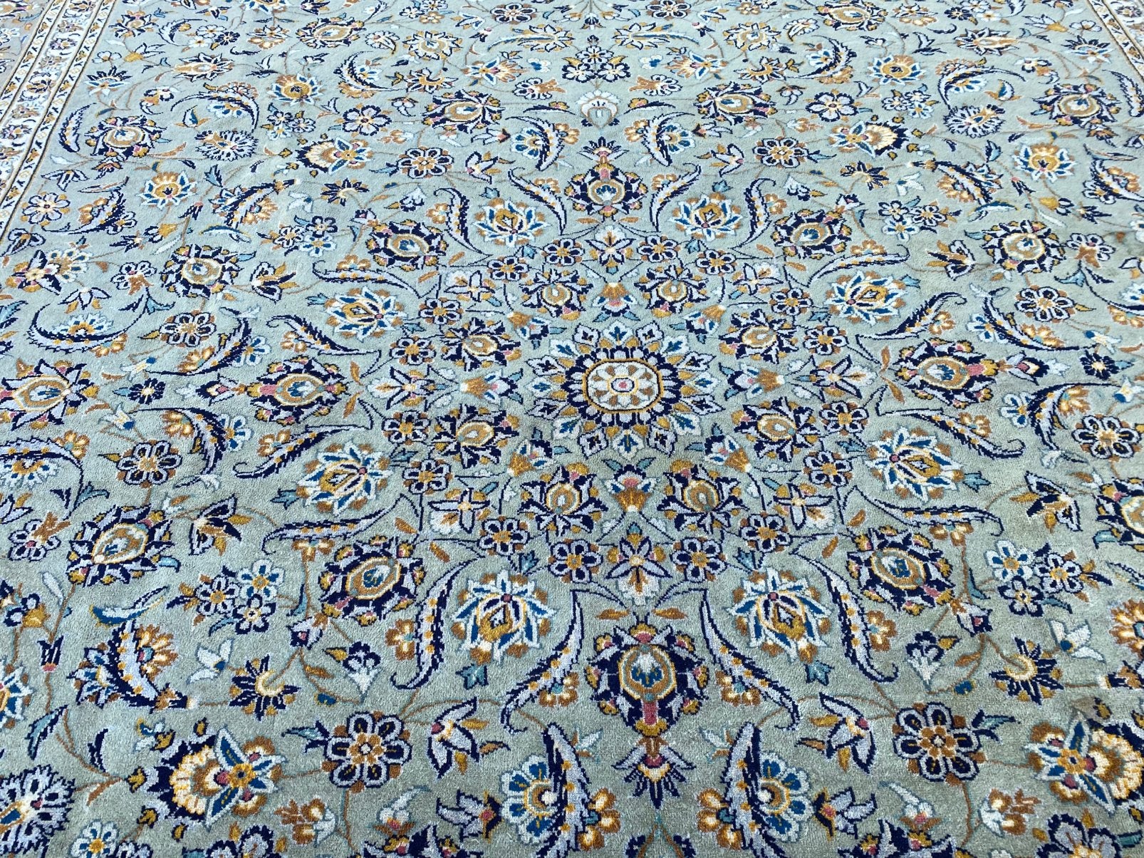 Mooi origineel handgeknoopt perzisch kashan 409x308cm, ., 200 cm of meer, Ophalen of Verzenden, Zo goed als nieuw