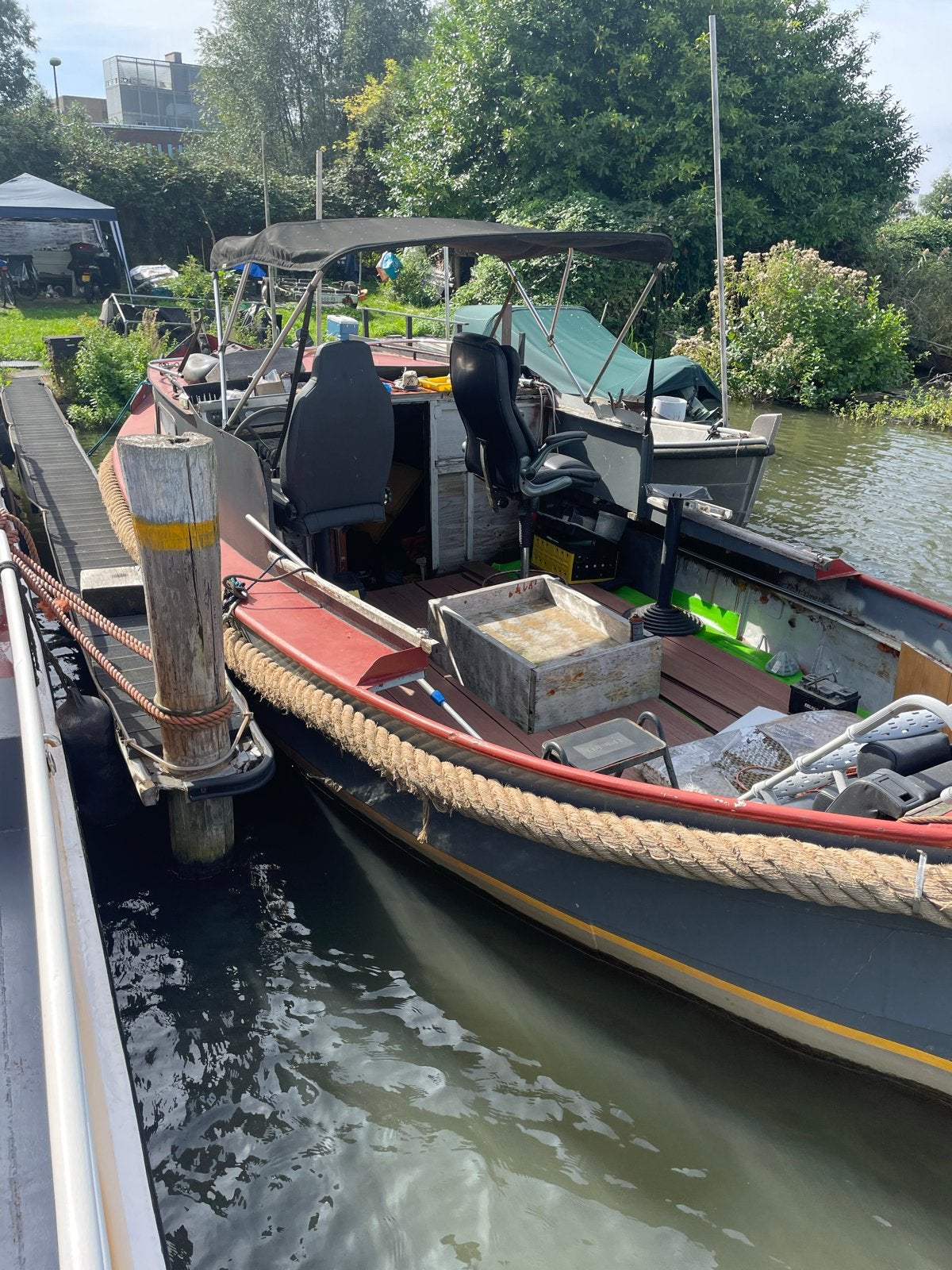 Stalen Sloep met Cabine - Project voor de Handige Klusser, Watersport en Boten, Ophalen of Verzenden, Gebruikt, Staal