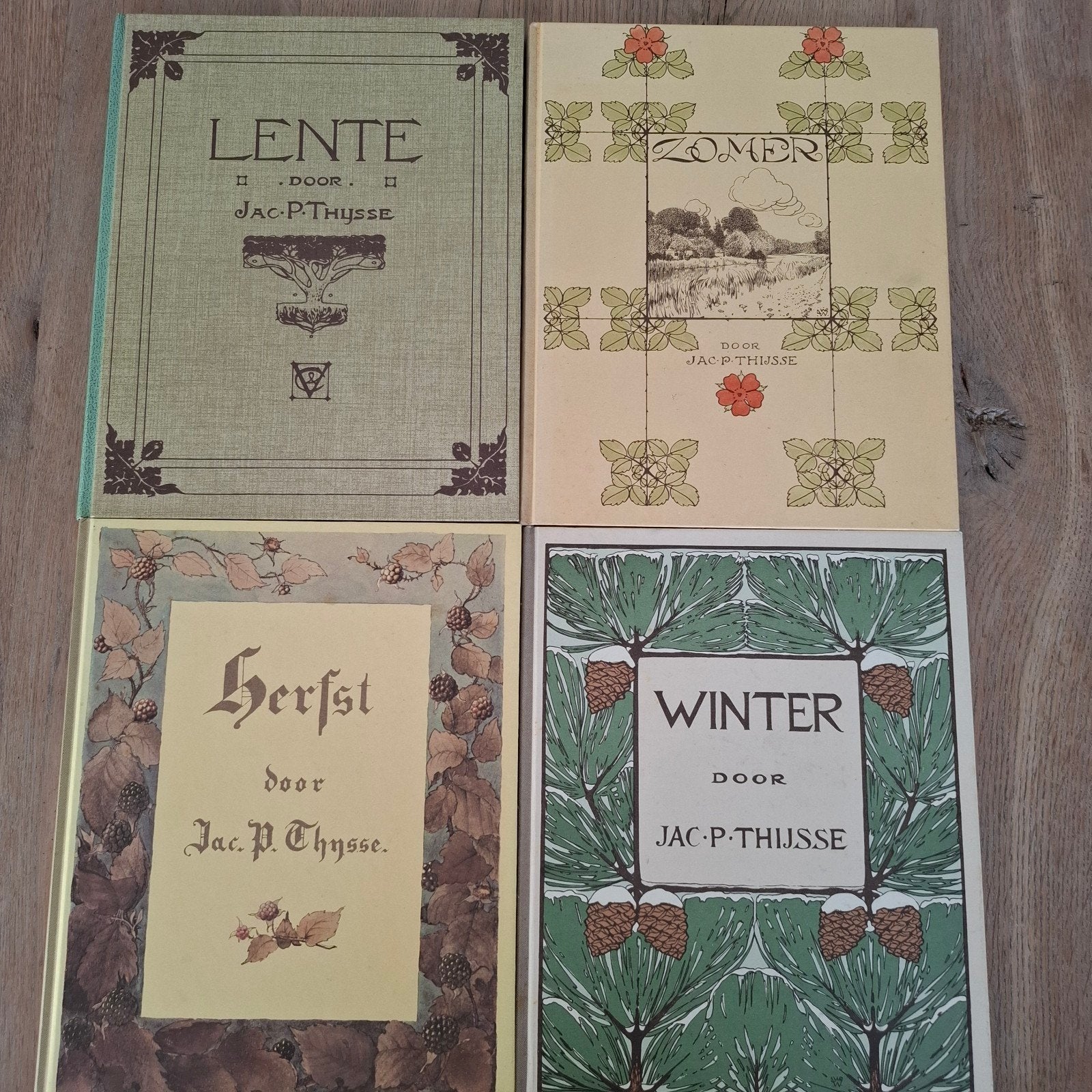 Vier jaargetijden lente,zomer,herfst,winter  jac p.thijsse, Ophalen of Verzenden, Zo goed als nieuw