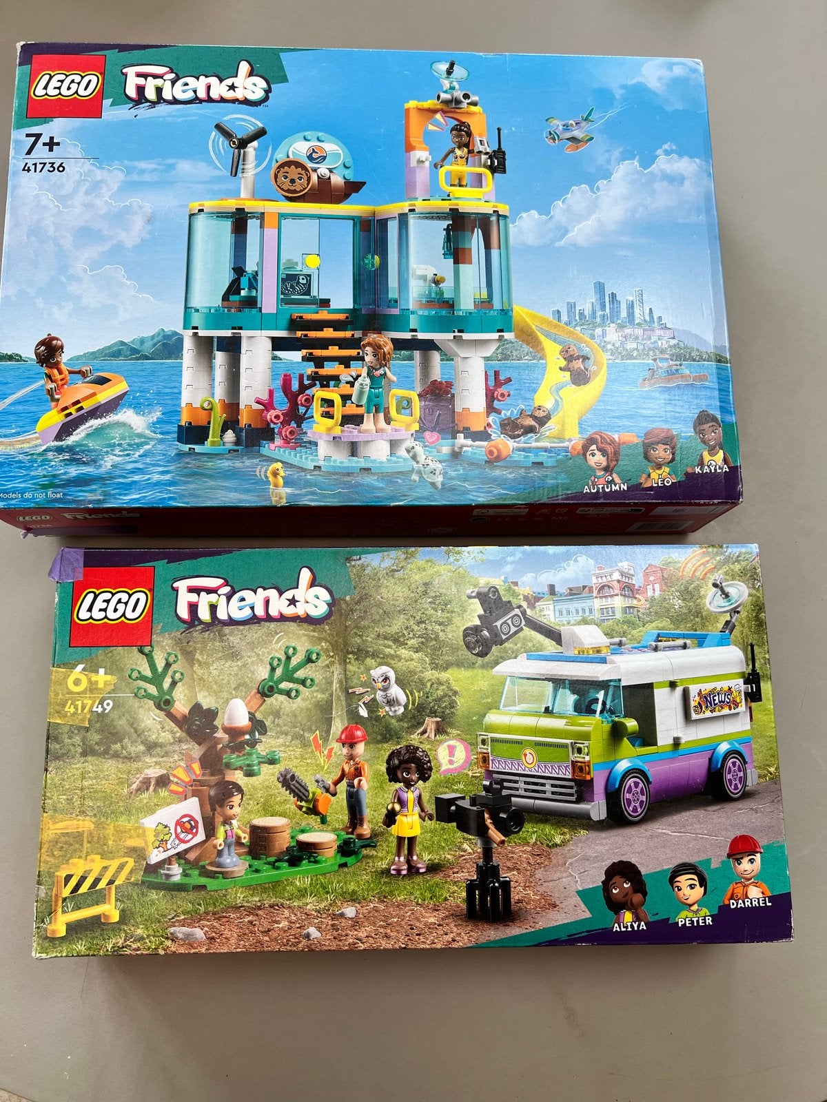 Lego Friends Sets: 41736 en 41749, Gebruikt, Lego, Friends, Ophalen of Verzenden