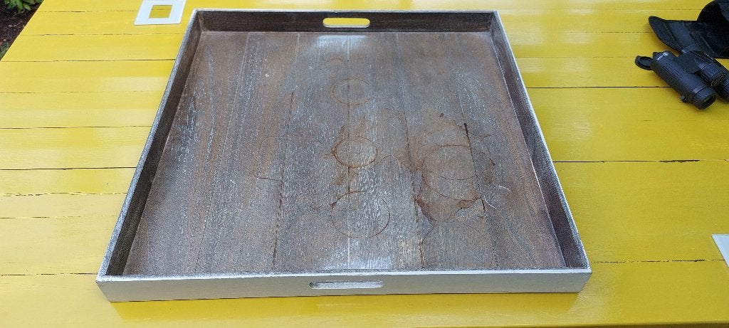 Groot dienblad hout (XXL), Ophalen, Gebruikt, Met opstaande rand, Vierkant