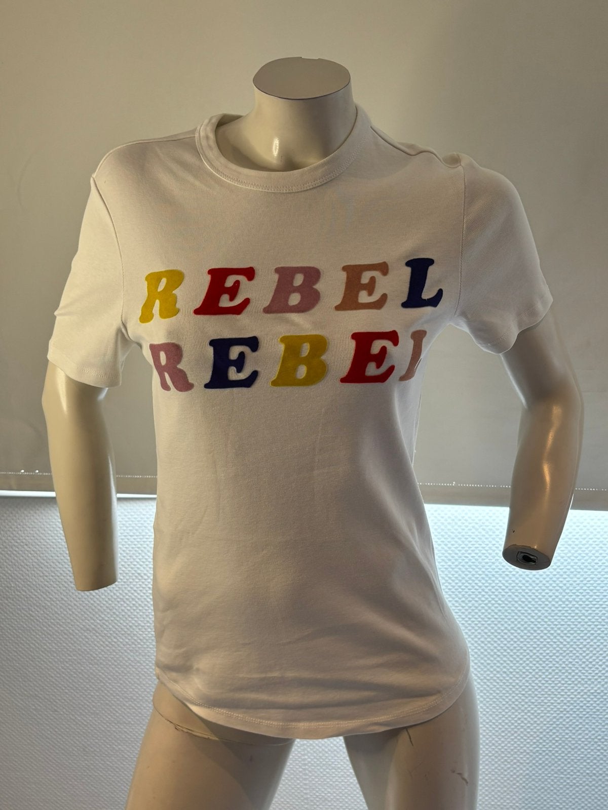 Zoe karssen shirt met leuke print maat s, ., Zwart, Ophalen of Verzenden, Zo goed als nieuw