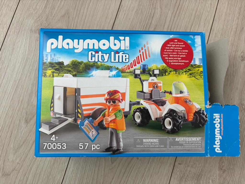 Playmobil city life 70053 ambulance quad, Ophalen of Verzenden, Zo goed als nieuw