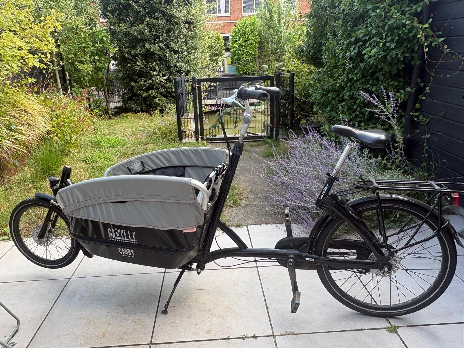 Gazelle Cabby bakfiets, Fietsen en Brommers, Fietsen | Bakfietsen, Gebruikt, Opvouwbaar, Ophalen of Verzenden, 2 kinderen