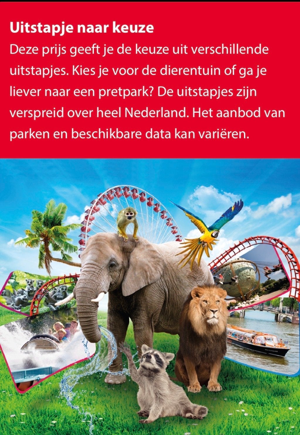 Entree tickets/postcode loterij uitstapjes attractieparken, Tickets en Kaartjes, Drie personen of meer, Ticket of Toegangskaart