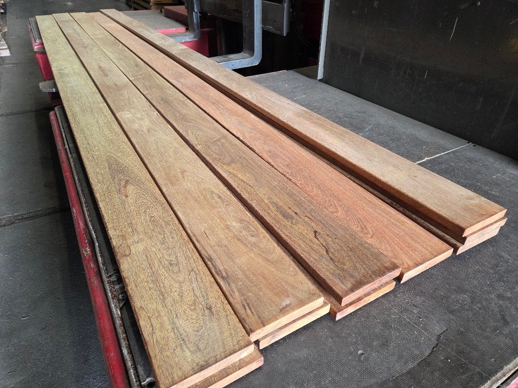 Ipé planken geschaafd 2.1x14.5x400 cm - partij 11 stuks, Ophalen of Verzenden, 250 cm of meer, Planken, Hardhout