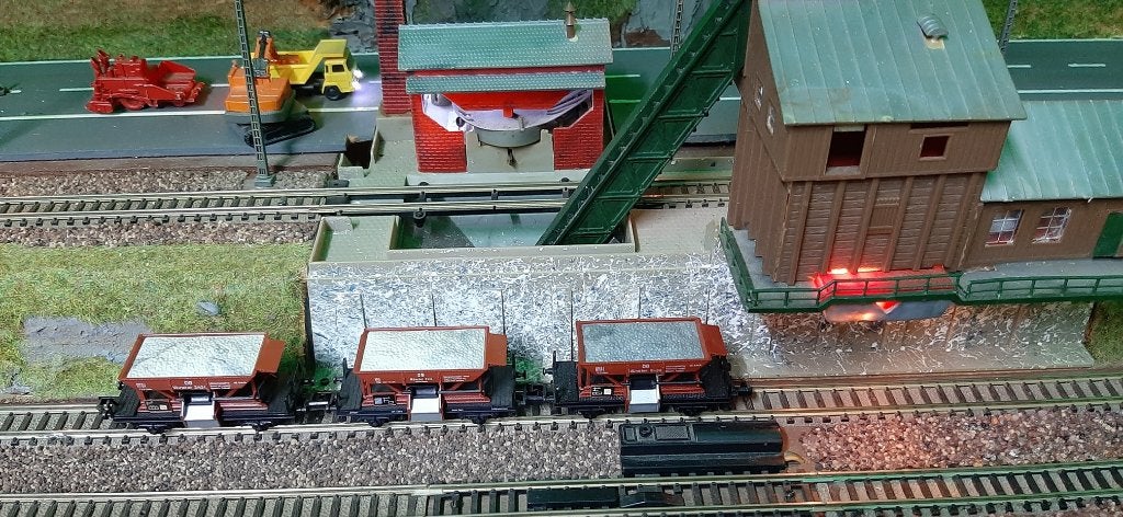Arnold 4680 setje van 3x ballastwagons DB N 1706-16-66., Arnold, Gebruikt, Gelijkstroom, Wagon