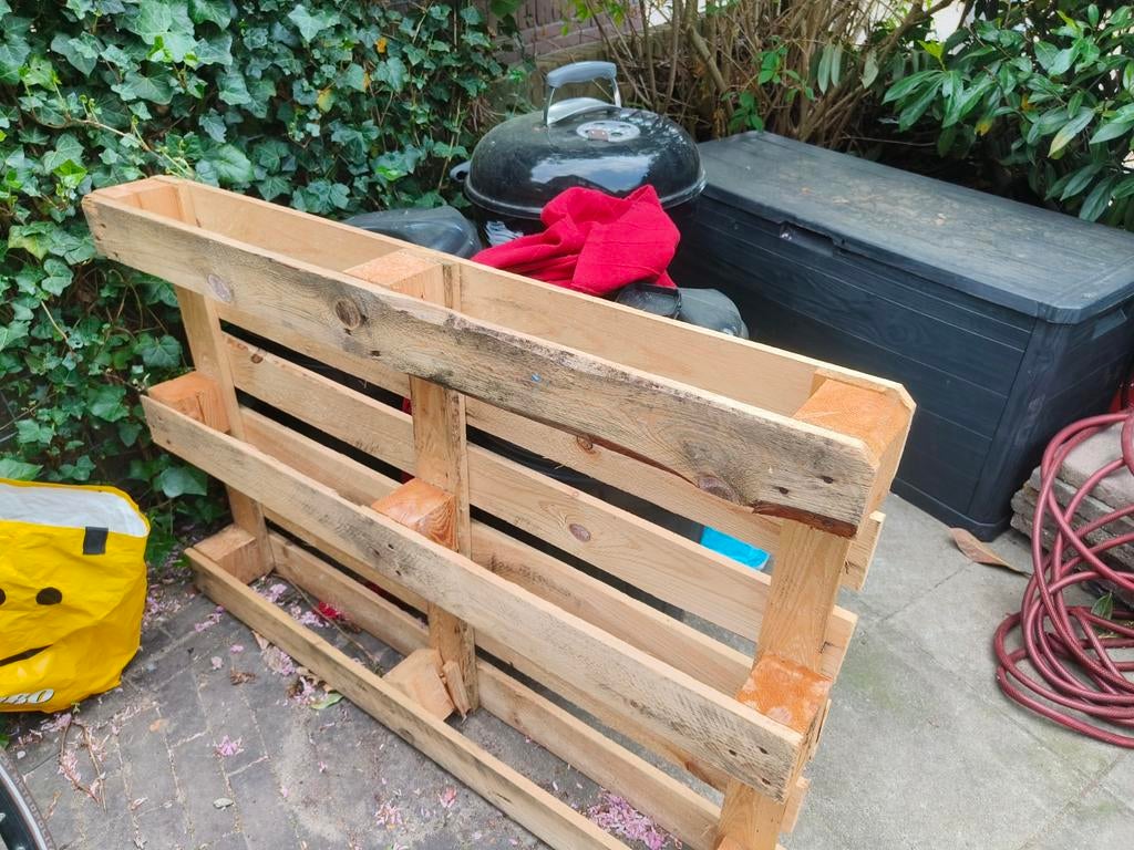 Gebruikte houten pallet voor diverse doeleinden, Doe-het-zelf en Verbouw, Hout en Planken, Ophalen, Gebruikt, 50 mm of meer, Pallet