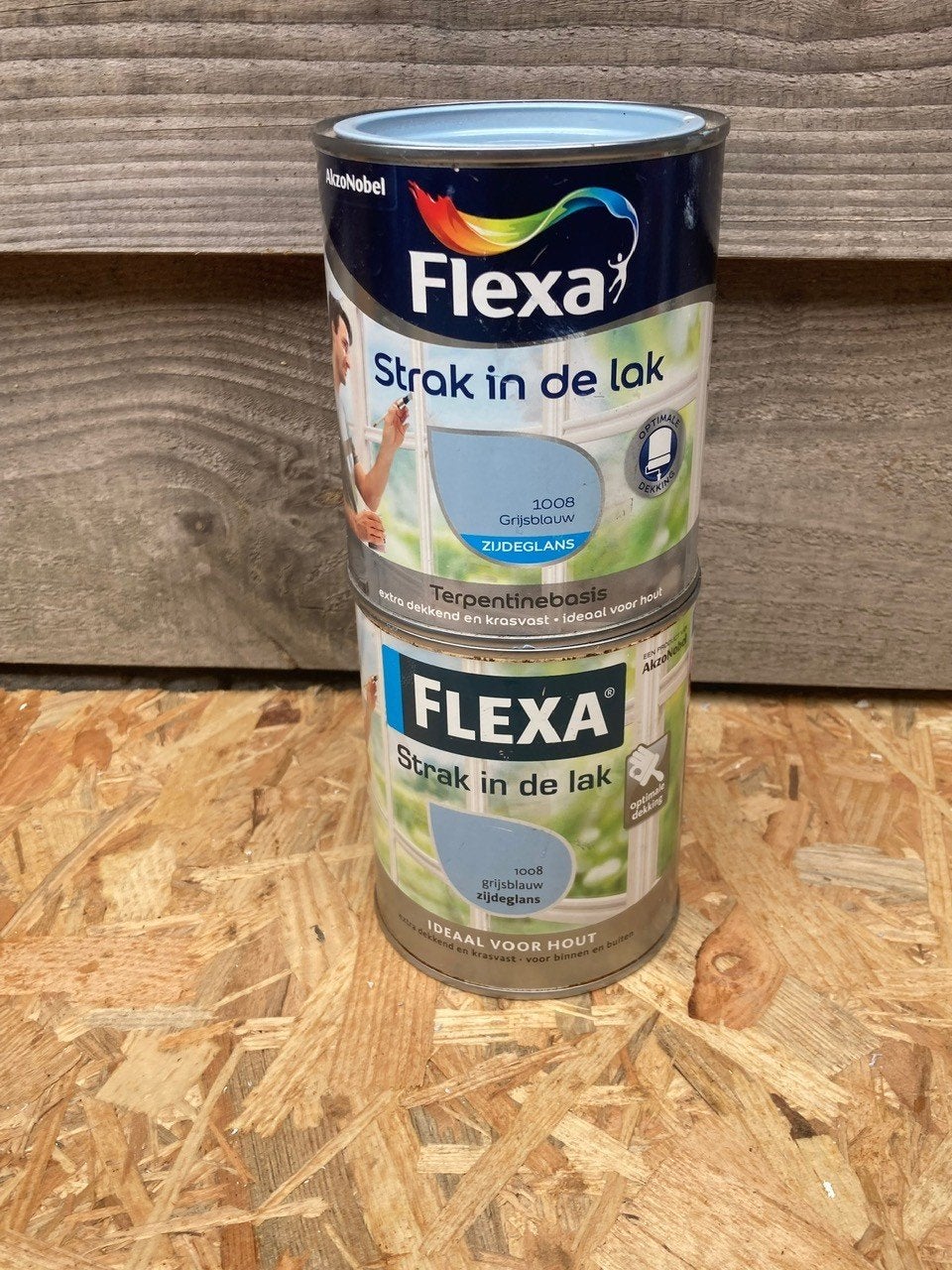 Nieuw👍 Flexa Grijsblauw zijdeglans 1,5 ltr Strak in de lak, Ophalen of Verzenden, Nieuw