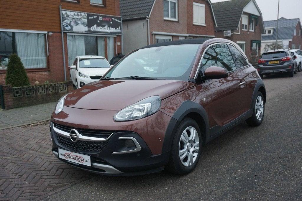 Opel ADAM 1.0 Turbo Rocks Favourite Leer, Cabrio, Garantie!, Voorwielaandrijving, ADAM, Gebruikt, 1041 kg