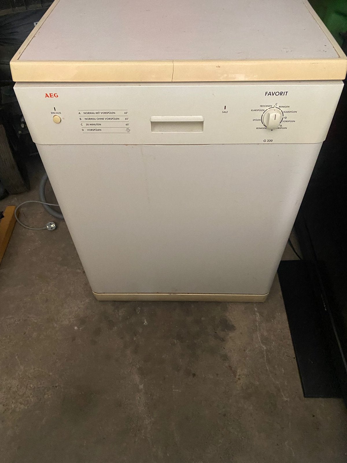 AEG Favorit G 330 Vaatwasser - Gebruikt, Ophalen, Gebruikt, 60 cm of meer, Voorspoelprogramma