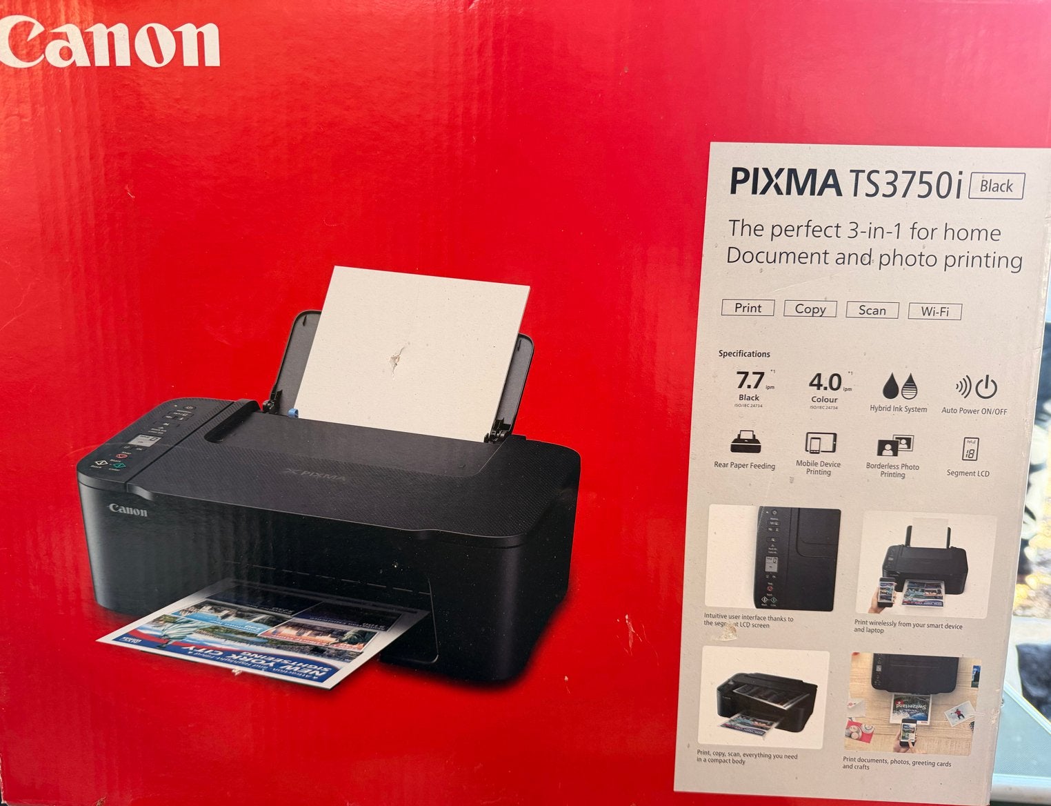 Canon PIXMA TS3750i All-in-One Printer Zwart, Verzenden, Inkjetprinter, All-in-one, Draadloos