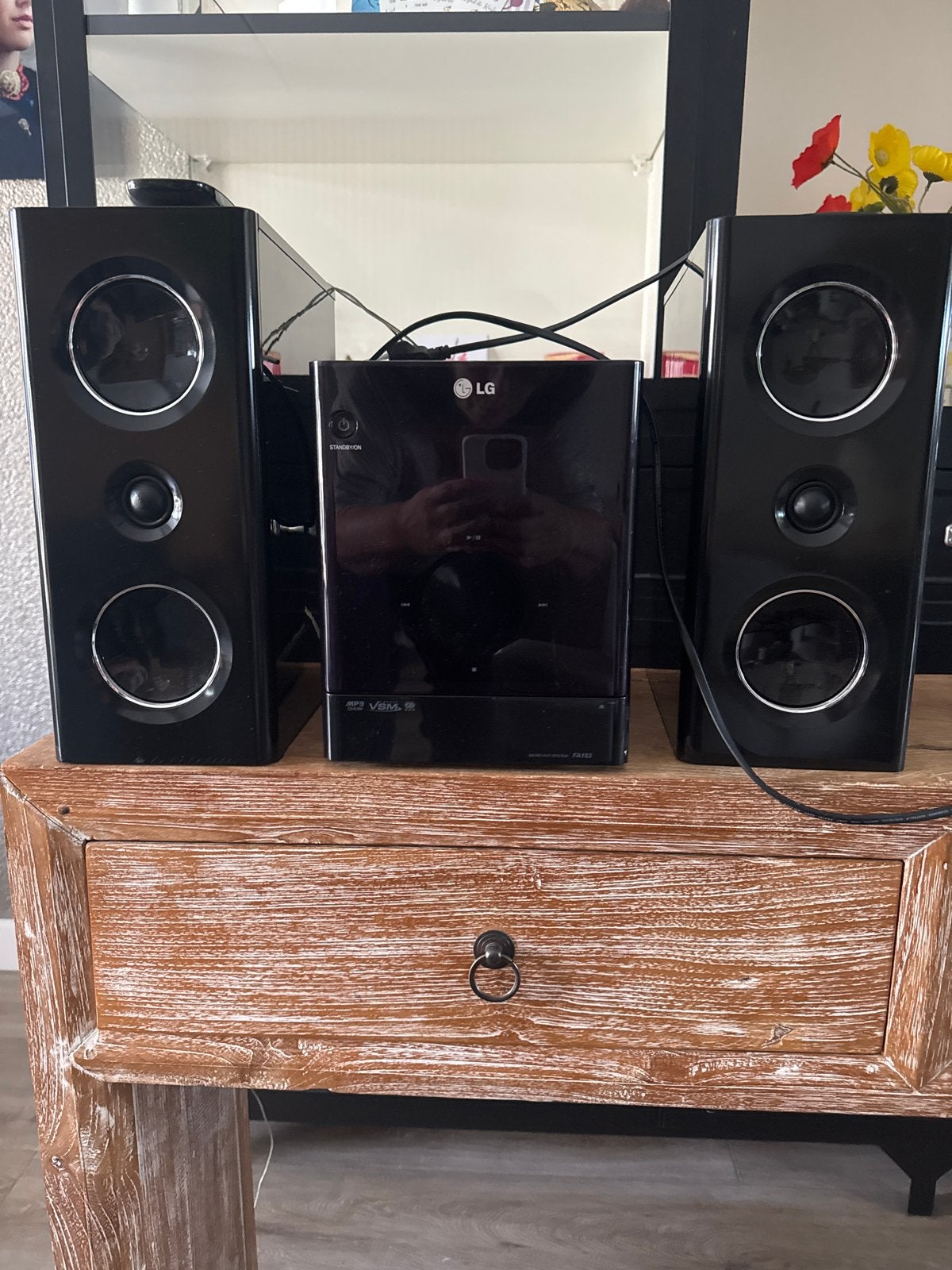 LG Micro Hi-Fi Systeem met iPod Dock en CD/MP3, Gebruikt, Microset, Cd-speler, Ophalen