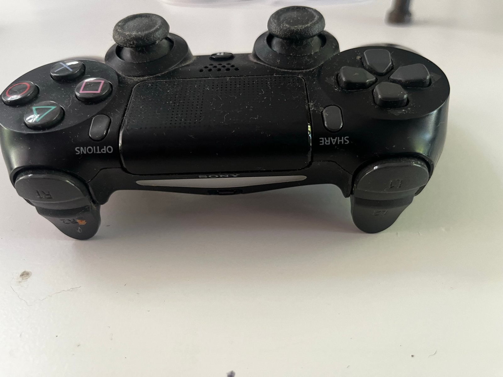 Gebruikte Sony PlayStation 4 DualShock Controller Zwart, Gebruikt, Ophalen of Verzenden, Controller, PlayStation 4