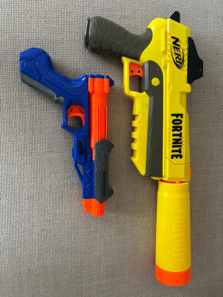 Nerf guns in goede staat, Ophalen, Zo goed als nieuw
