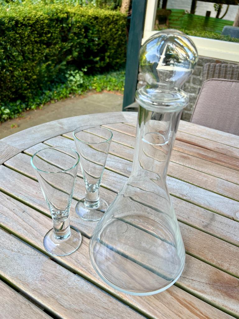 karaf, Antiek en Kunst, Antiek | Glas en Kristal, Ophalen of Verzenden