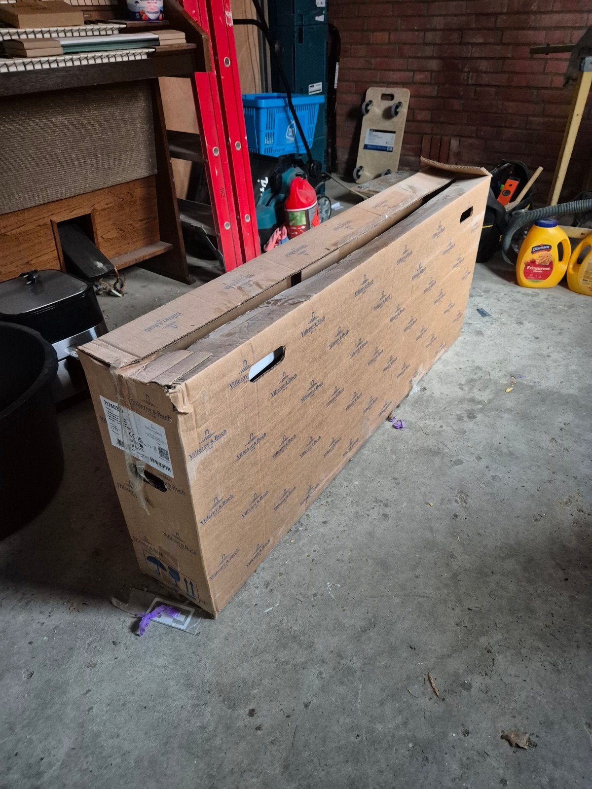 Wastafel +Spiegel en Planchet, Ophalen, Nieuw, 100 tot 150 cm, 100 tot 125 cm