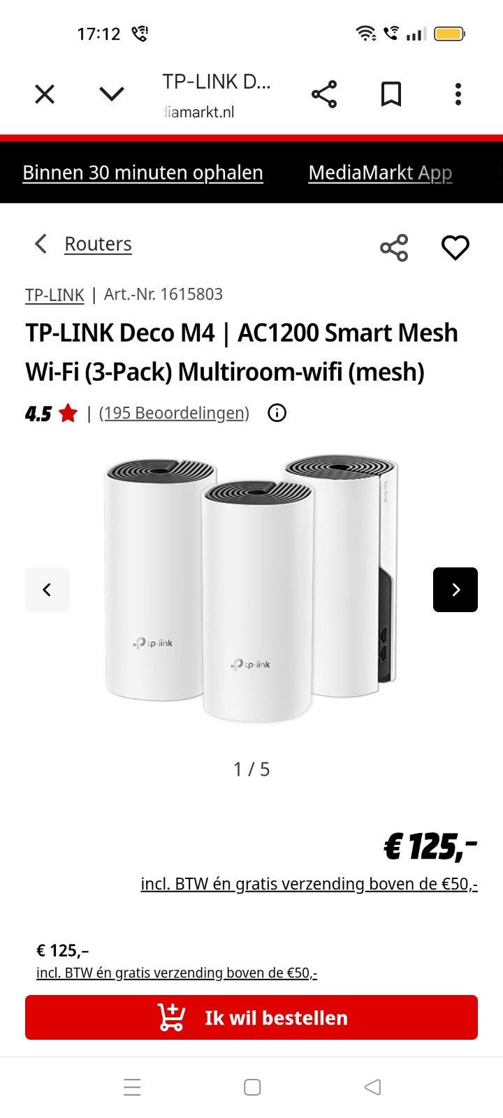 TP-LINK Deco M4 ( nieuw), Ophalen of Verzenden, Nieuw