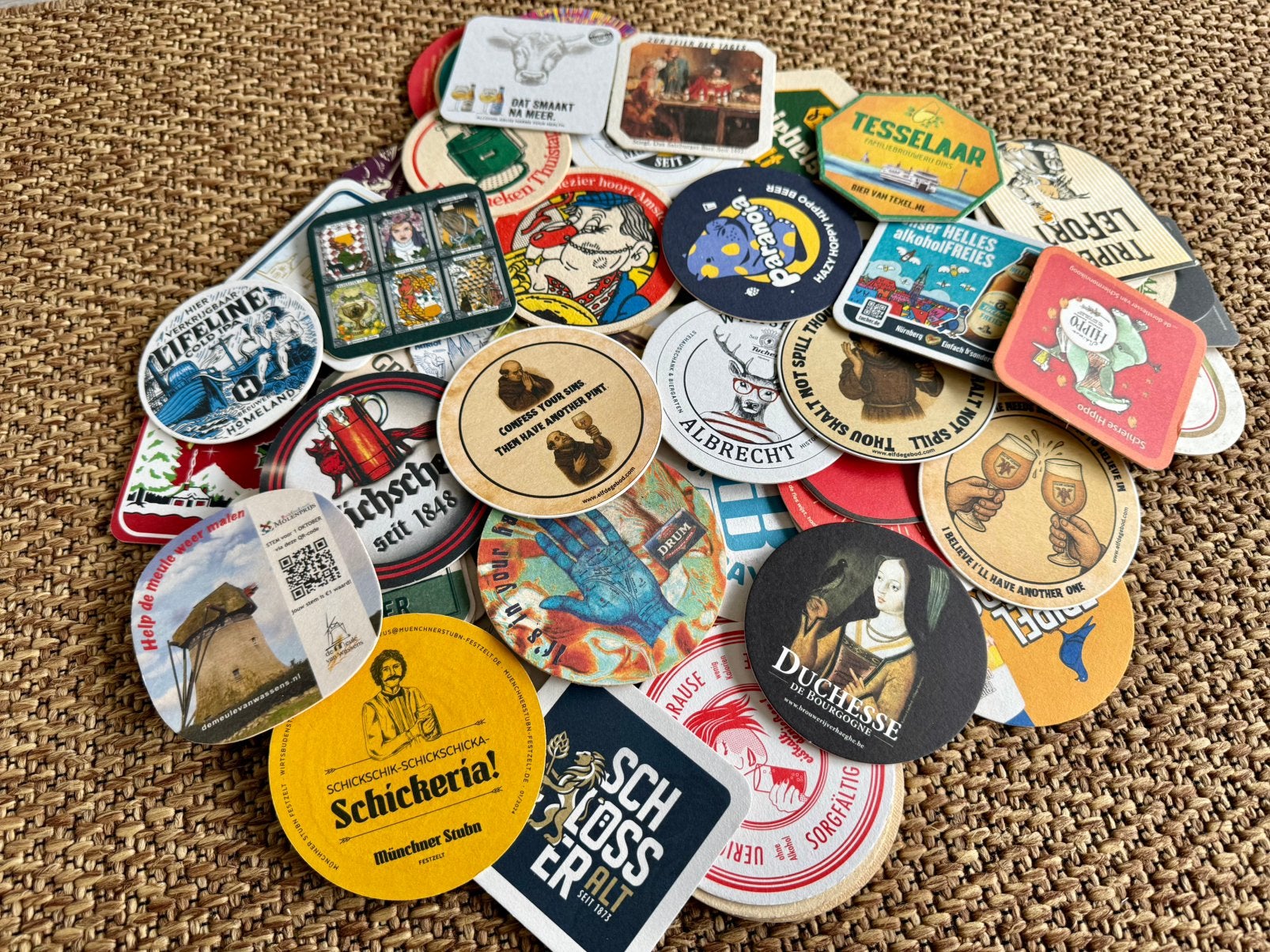 Bierviltjes (80 st), Verzamelen, Speldjes, Pins en Buttons, Ophalen of Verzenden, Zo goed als nieuw, Overige onderwerpen
