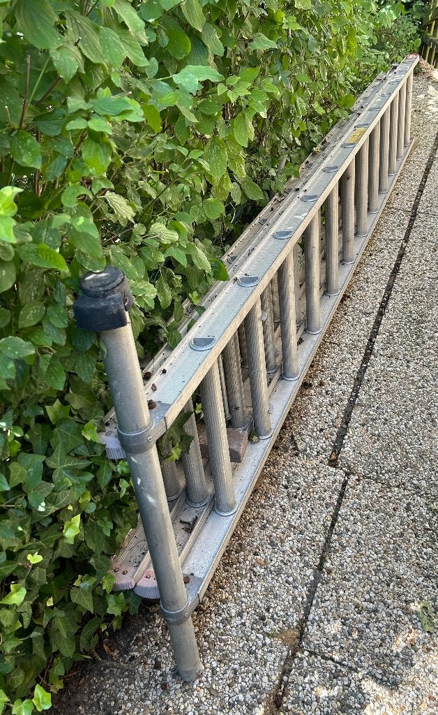 Altrex aluminium schuifladder 3x12, Ophalen, Gebruikt, Ladder, Opvouwbaar of Inschuifbaar