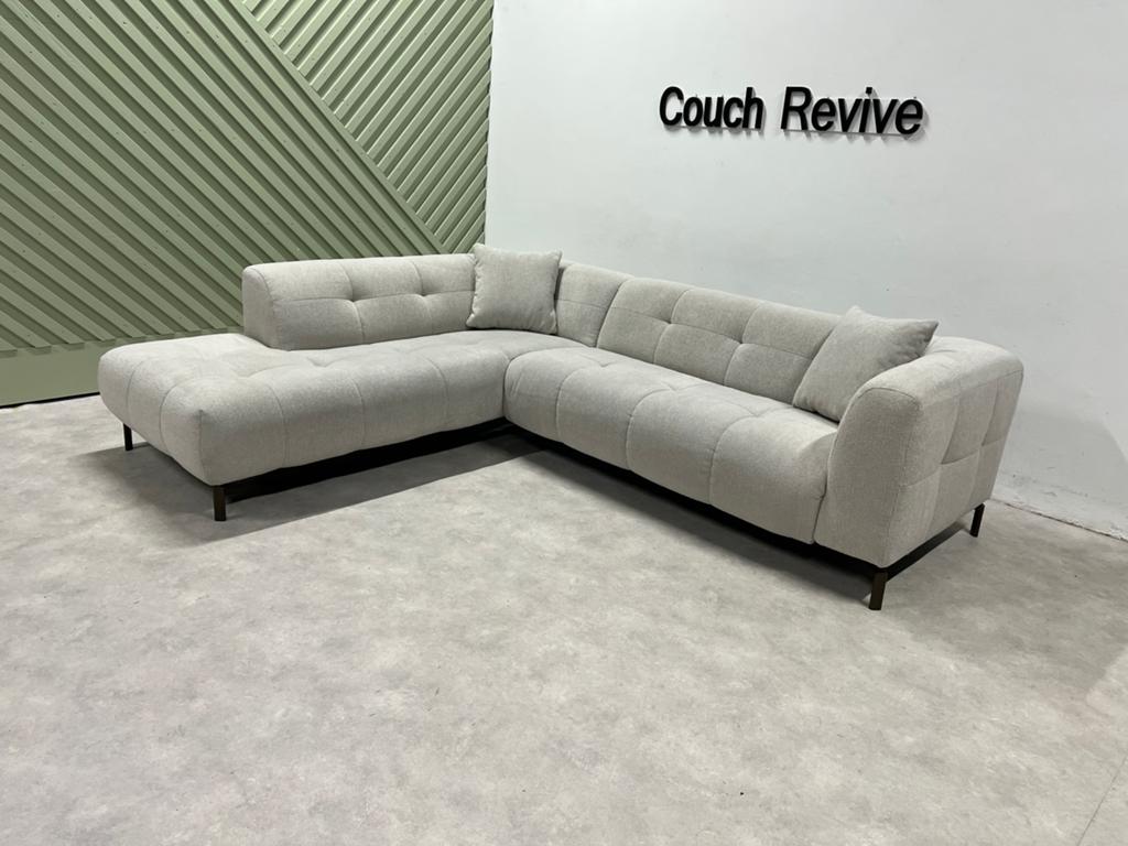 GRATIS LEVERING Montel Furious Hoekbank 275x225 GEREINIGD, -, Verzenden, -, Zo goed als nieuw