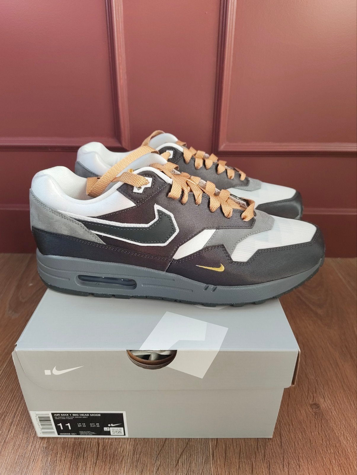 Nike Air Max 1 Big Head Mode Sneakers Maat 45, Overige kleuren, Nike, Nieuw, Ophalen of Verzenden