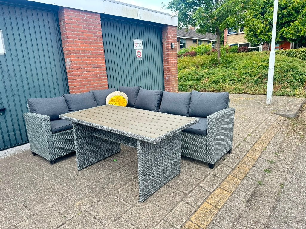 prachtige Dining Loungeset, Ophalen, 6 zitplaatsen, Zo goed als nieuw, Loungeset