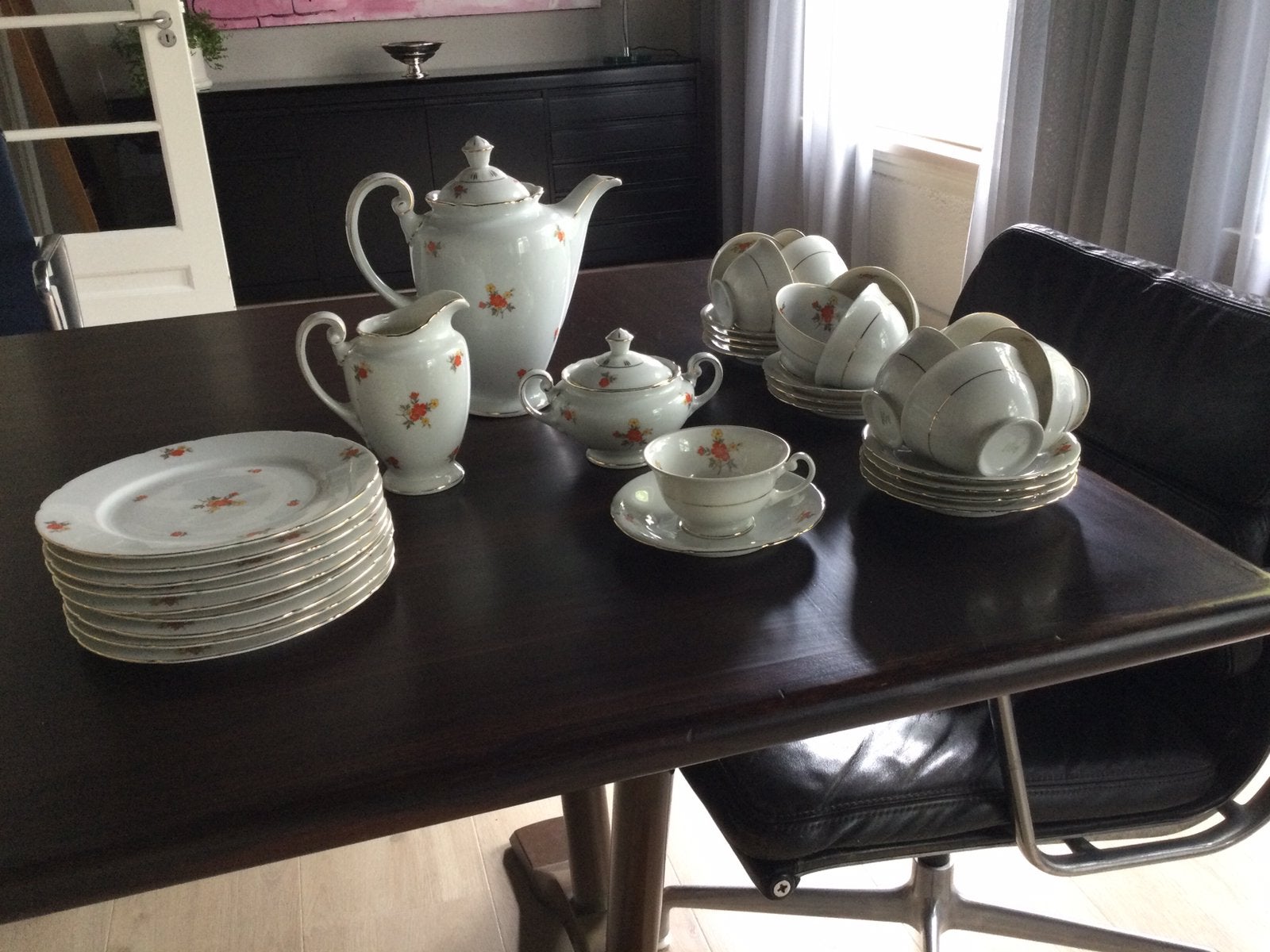 Theeservies, Huis en Inrichting, Keuken | Tupperware, Ophalen of Verzenden, Zo goed als nieuw, Overige typen