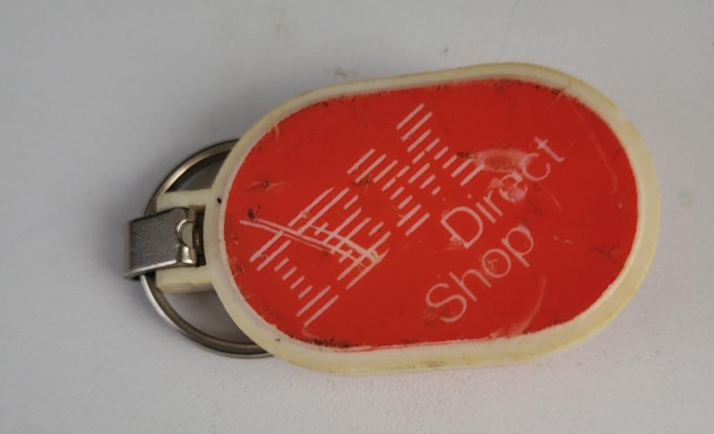 Vintage IBM Direct Shop Sleutelhanger, Verzamelen, Sleutelhangers, Gebruikt, Merk, Ophalen of Verzenden